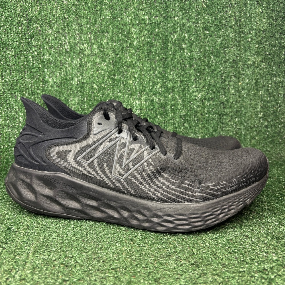 New Balance Fresh Foam 1080v11 Knit Athletic Running Shoes Black Mens 13 2E Wide